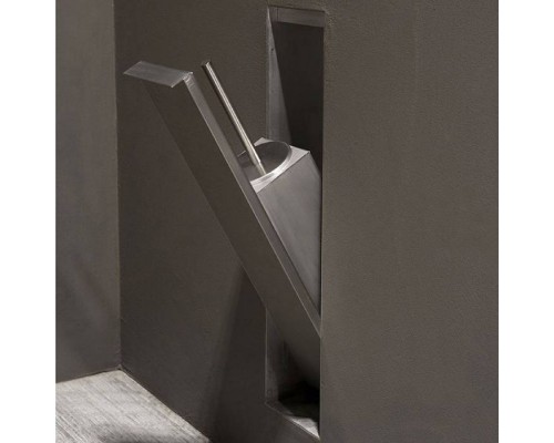 Antonio Lupi Sesamo Ершик для унитаза, встраиваемый в стену, из нержавеющей стали AISI 304, отделка алюминий. SESAMO6