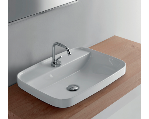 Kerasan Tribeca Раковина 60х43 см, 1 отв., цвет: белый. 514201*1 Kerasan Tribeca Раковина 60х43 см, 1 отв., цвет: белый. 514201*1