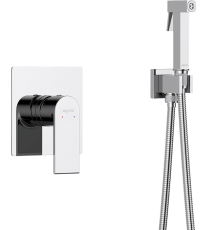 Гигиенический душ AQUATEK Лира AQ1419CR со смесителем, С ВНУТРЕННЕЙ ЧАСТЬЮ, хром