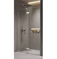 Душевая дверь в нишу 1000х2000 мм, стекло 8 мм, прозрачное, EasyClean, цвет профиля хром AQM7408-10