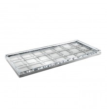 3SC Palace Лоток универсальный, настольный, цвет: мрамор Emperador dark/никель сатинированный матовый. PA66ACRNX