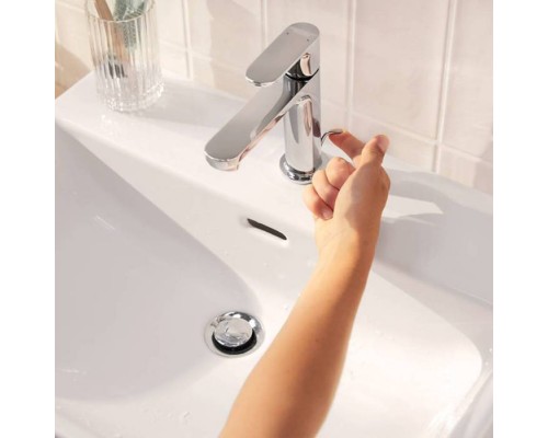 Hansgrohe Rebris S Смеситель для раковины, 1 отв., с донным клапаном, цвет: хром. 72517000 Hansgrohe Rebris S Смеситель для раковины, 1 отв., с донным клапаном, цвет: хром. 72517000
