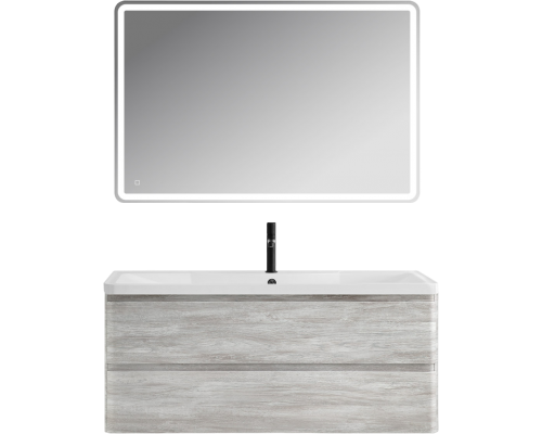 Мебель для ванной комнаты BelBagno Albano 120 подвесная, rovere vintage bianco, белая глянцевая раковина