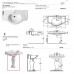 Azzurra Jubilaeum Раковина 110x62 см, 1 отв., с пьедесталом, цвет: Bianco lucido. JULP1106200MBI (JUB200/110 bi))*1,  JUCLT0000000BI/(JUB300 bi)