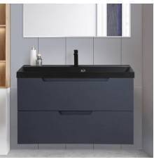 Тумба с раковиной BelBagno Vittoria 100 подвесная, grigio opaco, белая глянцевая раковина