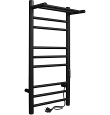 Полотенцесушитель электрический Indigo Line Trinity LСLTE70-30PBRRt, с полкой, черный муар