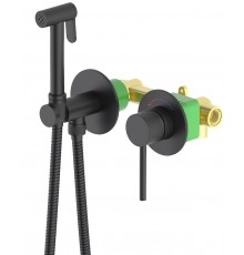 Timo 2339/03SM Saona Готовый комплект гигиенического душа, с защитой от ожогов, чёрный 2339/03SM