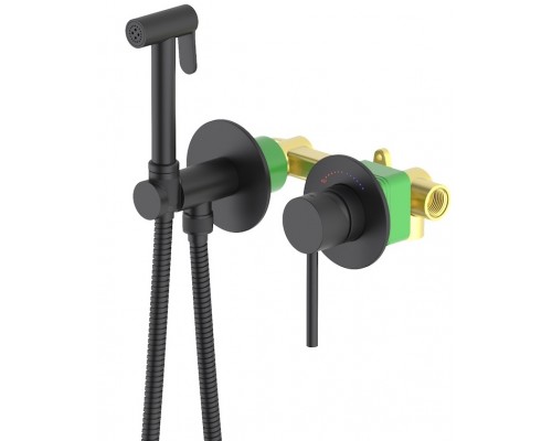 Timo 2339/03SM Saona Готовый комплект гигиенического душа, с защитой от ожогов, чёрный 2339/03SM
