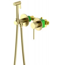 Timo 2339/17SM Saona Готовый комплект гигиенического душа, с защитой от ожогов золото матовое 2339/17SM