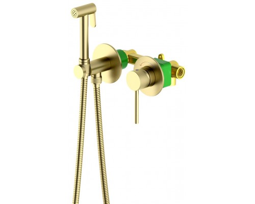 Timo 2339/17SM Saona Готовый комплект гигиенического душа, с защитой от ожогов золото матовое 2339/17SM