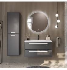 Мебель для ванной комнаты Cezares Eco 75 2 ящика, ручки сатин, grafito
