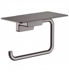 Hansgrohe AddStoris Держатель т/б с полкой, цвет: шлифованный черный хром. 41772340