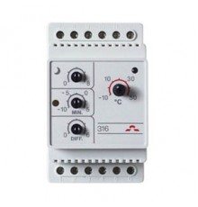 Терморегулятор DEVIreg™ D-316 (-10°C-+50°C) на шину DIN, с датчиком на проводе, 16А 140F1075
