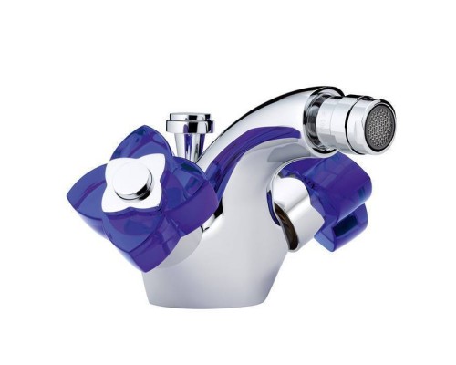 THG Pуtale de cristal bleu Смеситель для биде, 1 отв., цвет: хром/синий хрусталь. U6B-A02-3202 THG Pуtale de cristal bleu Смеситель для биде, 1 отв., цвет: хром/синий хрусталь. U6B-A02-3202