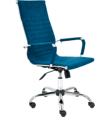 Компьютерное кресло TetChair Urban, флок синий 32