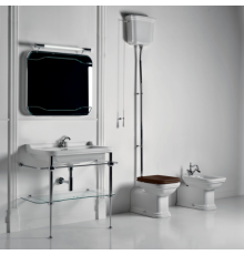 Kerasan Waldorf Консоль 100х42см, напольная, с раковиной на 1 отв., цвет: консоли: cromo (хром). 4142K1bi/cr*1,  9196K1cr