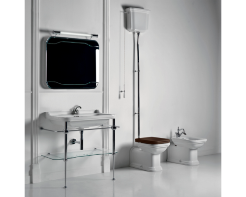 Kerasan Waldorf Консоль 100х42см, напольная, с раковиной на 1 отв., цвет: консоли: cromo (хром). 4142K1bi/cr*1,  9196K1cr
