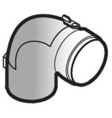 Дымоходы моно Колено с лючком для ревизии, ф80 мм, PPS (DY877) De Dietrich DTX 100008301