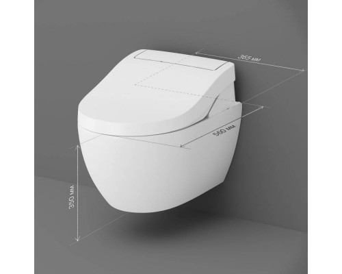 C111739SC Унитаз подвесной, с электронной крышкой-биде Clean Care C111739SC Унитаз подвесной, с электронной крышкой-биде Clean Care