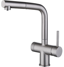 Смеситель для кухни Emar Steel ЕС - 7026 Satin