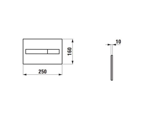 Laufen Installation Syste LIS Смывная клавиша, двойной смыва, цвет: черный матовый. 8.9566.1.716.000.1 Laufen Installation Syste LIS Смывная клавиша, двойной смыва, цвет: черный матовый. 8.9566.1.716.000.1