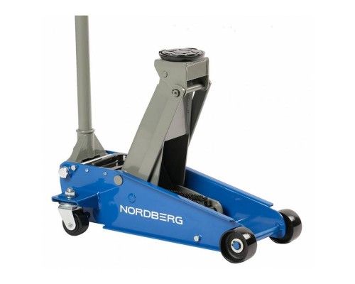 Домкрат подкатной с резиновой насадкой, быстрый подъем NORDBERG N32030 3 т