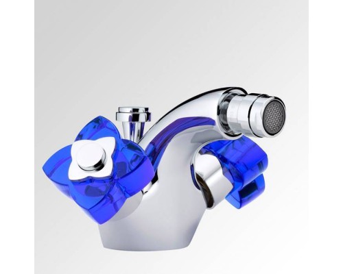 THG Pуtale de cristal bleu Смеситель для биде, 1 отв., цвет: хром/синий хрусталь. U6B-A02-3202 THG Pуtale de cristal bleu Смеситель для биде, 1 отв., цвет: хром/синий хрусталь. U6B-A02-3202
