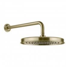 Gessi Venti20 Верхний душ Oslash;32.8см., с настенным держателем 38.9с436403м., цвет: Brushed Brass PVD. 65149#727