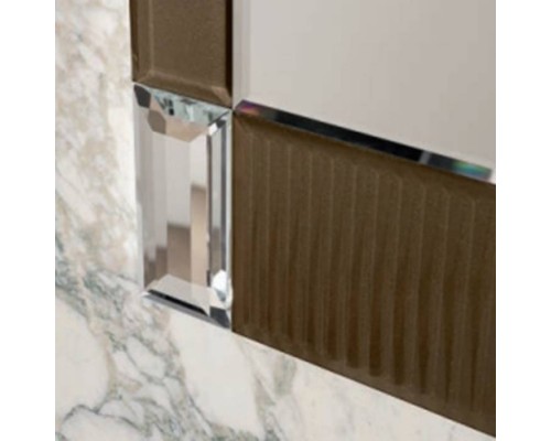 Oasis Rialto Комплект мебели напольный, №4, L116xP51x H:200см, цвет: metallic Gianduia/хром. Oasis Rialto Комплект мебели напольный, №4, L116xP51x H:200см, цвет: metallic Gianduia/хром.