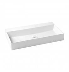 Azzurra Elegance Squared Раковина подвесная/накладная, 102x45xH12,5 см, без отв., цвет: Bianco lucido. ELLP102450Q0BI/(EQA102*bi)*0