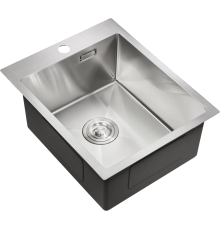 Мойка кухонная Milacio Steel Denia 41 MC.77460 сталь нержавеющая