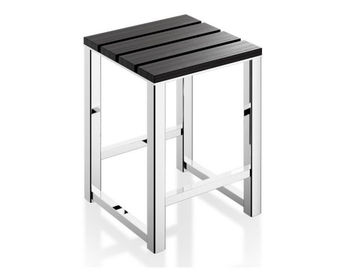 Decor Walther DW 68 Табурет 30x30x42.5 мм, дерево, напольный, цвет: хром / венге. 0503605