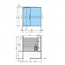 Effegibi Logica S Filo Сауна 214x250х217см, в нишу, цвет: Stone. LO 21 03 0009