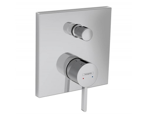 Hansgrohe Finoris Смеситель для душа, встраиваемый, с переключателем потоков на 2 положения, внешняя часть, цвет: хром. 76415000 Hansgrohe Finoris Смеситель для душа, встраиваемый, с переключателем потоков на 2 положения, внешняя часть, цвет: хром. 76415000
