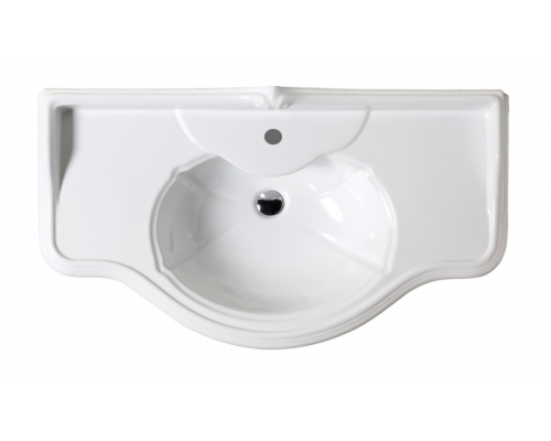 Azzurra Jubilaeum Раковина 110x62 см, 1 отв., с пьедесталом, цвет: Bianco lucido. JULP1106200MBI (JUB200/110 bi))*1,  JUCLT0000000BI/(JUB300 bi)