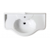 Azzurra Jubilaeum Раковина 110x62 см, 1 отв., с пьедесталом, цвет: Bianco lucido. JULP1106200MBI (JUB200/110 bi))*1,  JUCLT0000000BI/(JUB300 bi)