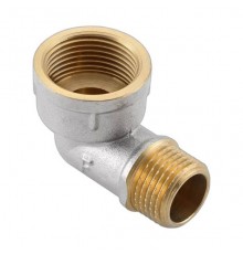 Угольник 90° резьбовой никелированный Gappo/Frar ВР1/2 xНР1/2 . F325