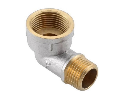 Угольник 90° резьбовой никелированный Gappo/Frar ВР1/2 xНР1/2 . F325