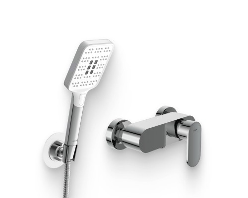 Душевой комплект Смеситель для душа Cersanit Elio 63046 хром + Гарнитур Ferro 64085 Душевой комплект Смеситель для душа Cersanit Elio 63046 хром + Гарнитур Ferro 64085