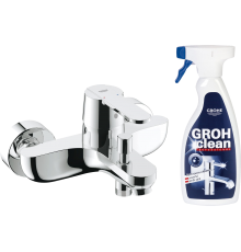 Смеситель для ванны с душем Grohe Get 32887000 + средство для металлических поверхностей Grohe Grohclean 48166000 500 мл