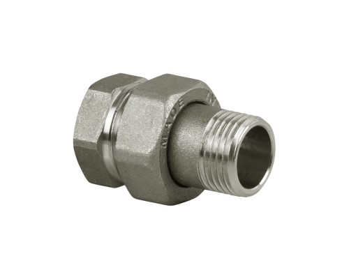 Соединитель прямой SR Rubinetterie, никелированныйАмериканка1/2  0186-1500N000