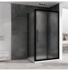 Душевой уголок Abber Schwarzer Diamant AG30170BMH-S90BM 170x90, профиль черный,  стекло матовое