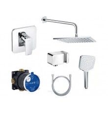 Kludi 40 630 0575 PureStyle Набор для комплектации душа 7в1, 250х250/135х135 мм, 1/1 режим 406300575