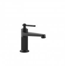 Gessi Venti20 Смеситель для раковины на 1 отверстие, однорычажный, в комплекте с донным клапаном, цвет: черный матовый. 65001#299
