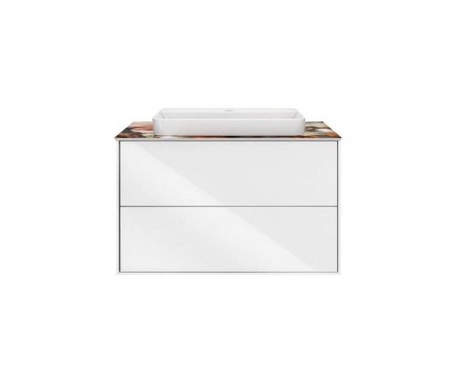 Kerama Marazzi PLAZA Modern Тумба подвесная 80x48см, 2 ящика, цвет: белый. PLB.M.80.2\WHT.V Kerama Marazzi PLAZA Modern Тумба подвесная 80x48см, 2 ящика, цвет: белый. PLB.M.80.2\WHT.V