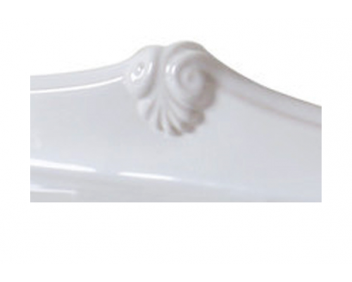 Azzurra Jubilaeum Раковина 110x62 см, 1 отв., с пьедесталом, цвет: Bianco lucido. JULP1106200MBI (JUB200/110 bi))*1,  JUCLT0000000BI/(JUB300 bi)
