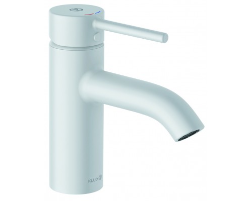 Kludi 38 266 5376 Bozz Смеситель для раковины 75 мм, PushOpen Белый мат 382665376