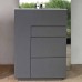 NOORTH milldue edition TOUCH Комплект мебели 64х40х88см, напольный, 3 ящика, слив в пол, раковина Milltek, смеситель H2O, цвет: Argilla матовый. 9612, 2916.2.16