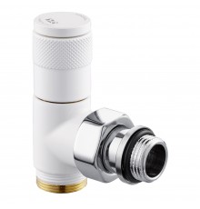 Угловой вентиль SR Rubinetterie Tondera, ручная регулировка 1/2 х3/4E, цвет белый 0623-1500VCEA