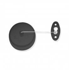 Decor Walther Basic WL Верёвка для белья с настенным креплением, подвесной, цвет: черный матовый. 0532160